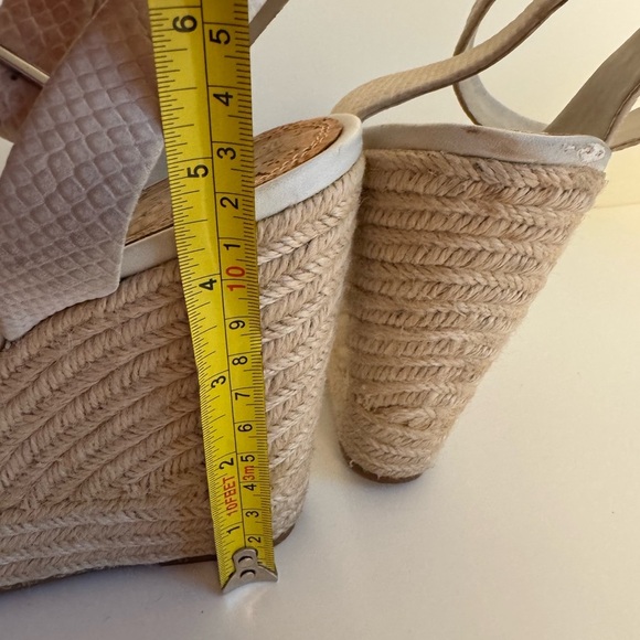 Gianni Bini Cream Wedge Sandals with Ankle Strap size 11 - Picture 5 of 5